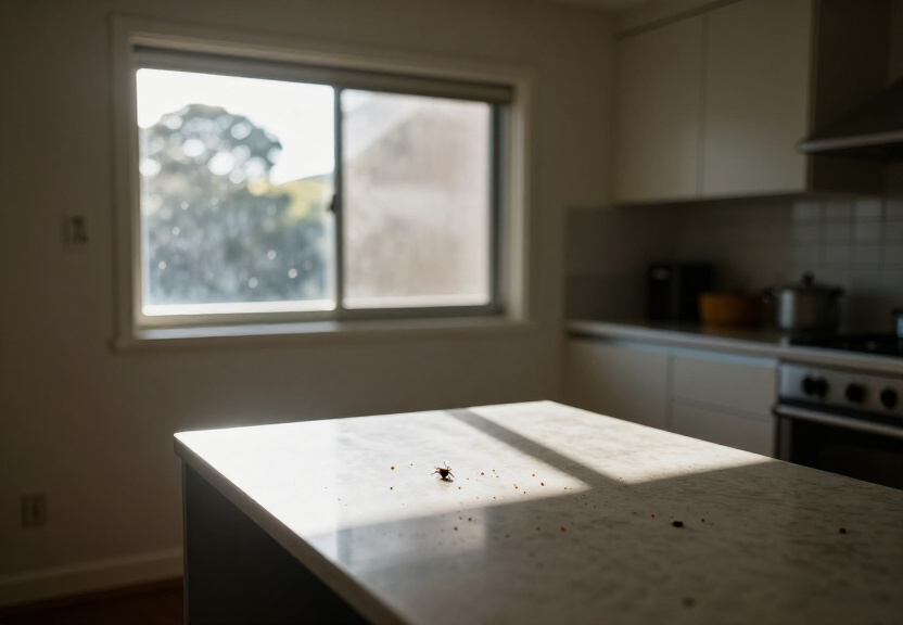 Rodent droppings and nesting material in a Jamisontown roof space before treatment